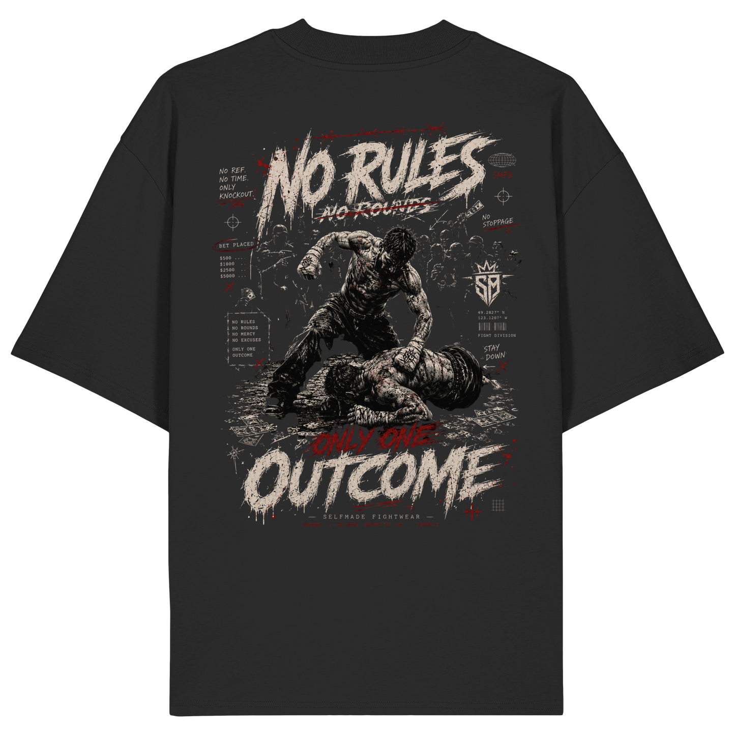No Rules Gold No71 - Organic Oversize Shirt