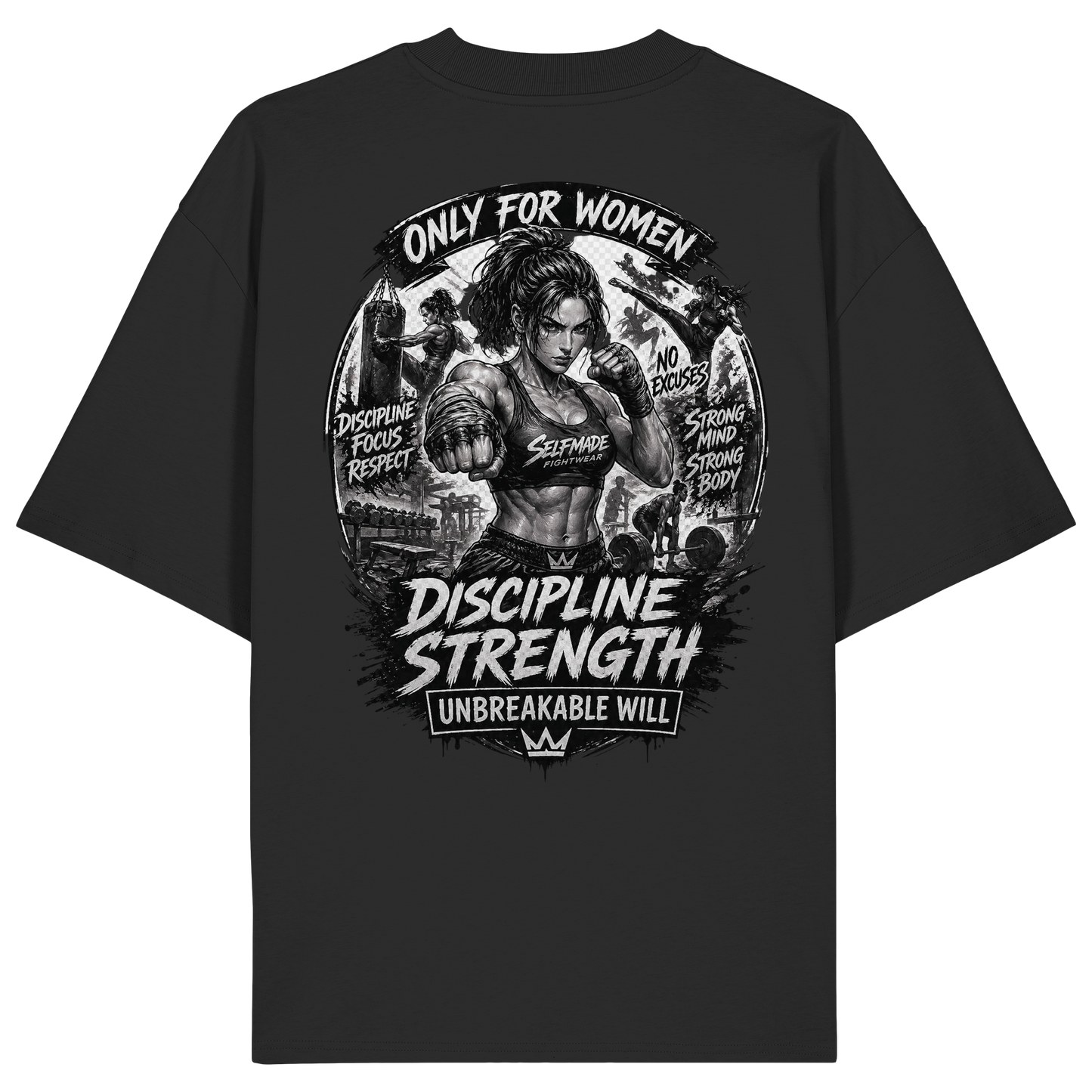 Only For Women Fight No12 - Organic Oversize Shirt