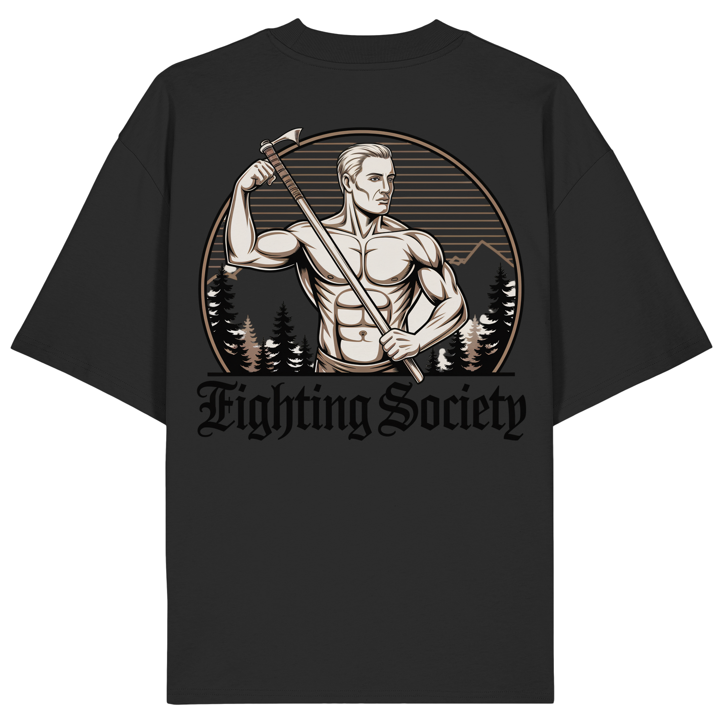 Fighting Society Gold No16 - Organic Oversize Shirt