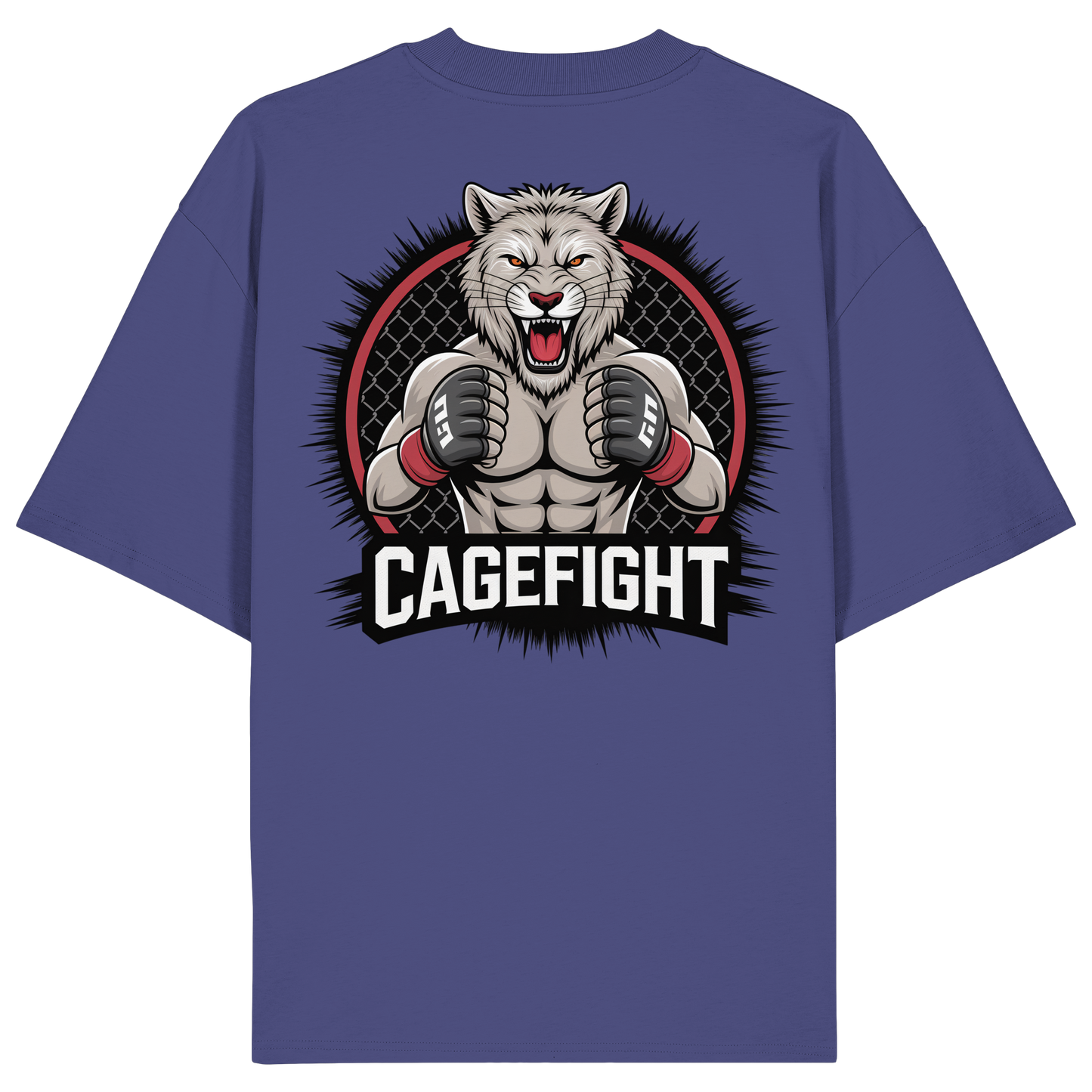 Cage Fight Animal No8 - Organic Oversize Shirt