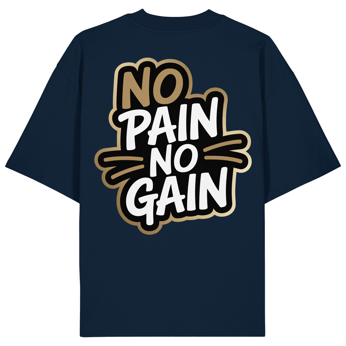 No Pain Gym No4 - Organic Oversize Shirt