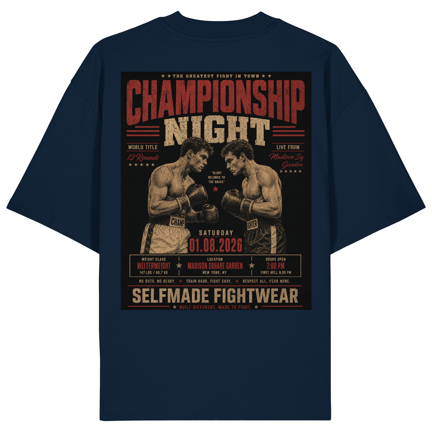 Champ Night Boxing No13 - Organic Oversize Shirt