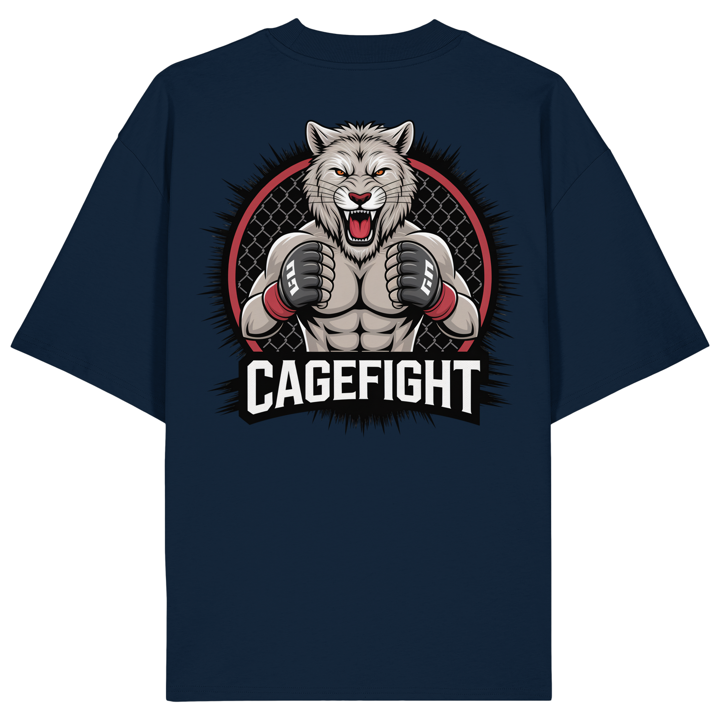 Cage Fight Animal No8 - Organic Oversize Shirt