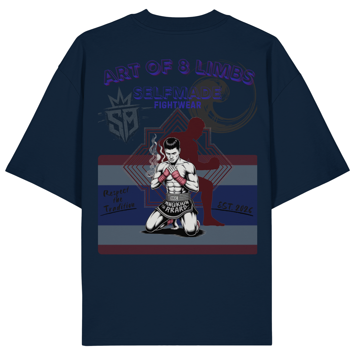 8 Limbs Muaythai No15 - Organic Oversize Shirt