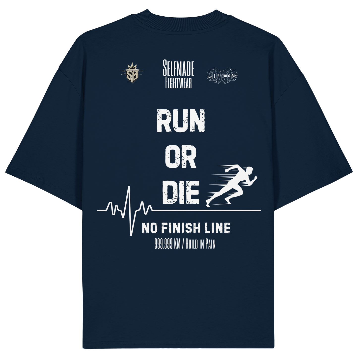 Run Or Die No4 - Organic Oversize Shirt