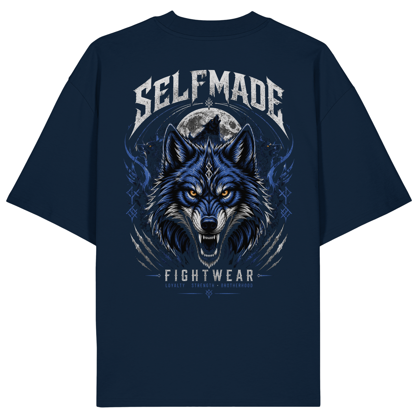 Wolf Animal No2 - Organic Oversize Shirt