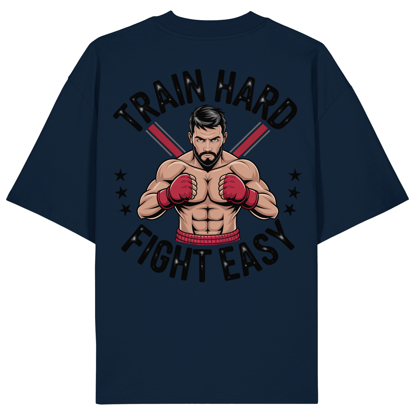 Train Hard Muaythai No11 - Organic Oversize Shirt