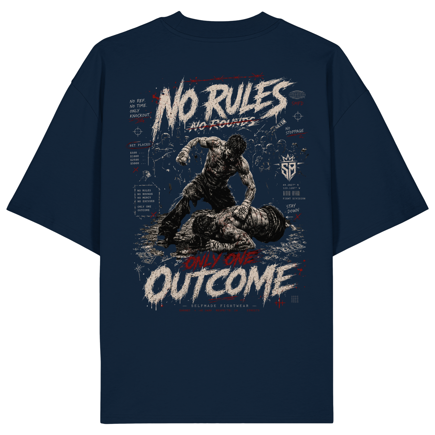 No Rules Gold No71 - Organic Oversize Shirt