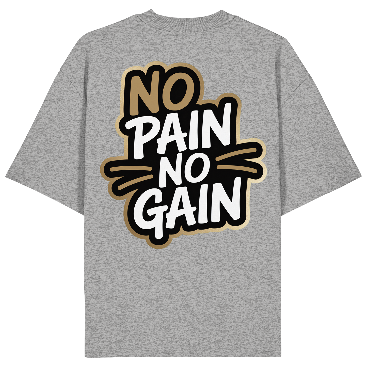 No Pain Gym No4 - Organic Oversize Shirt