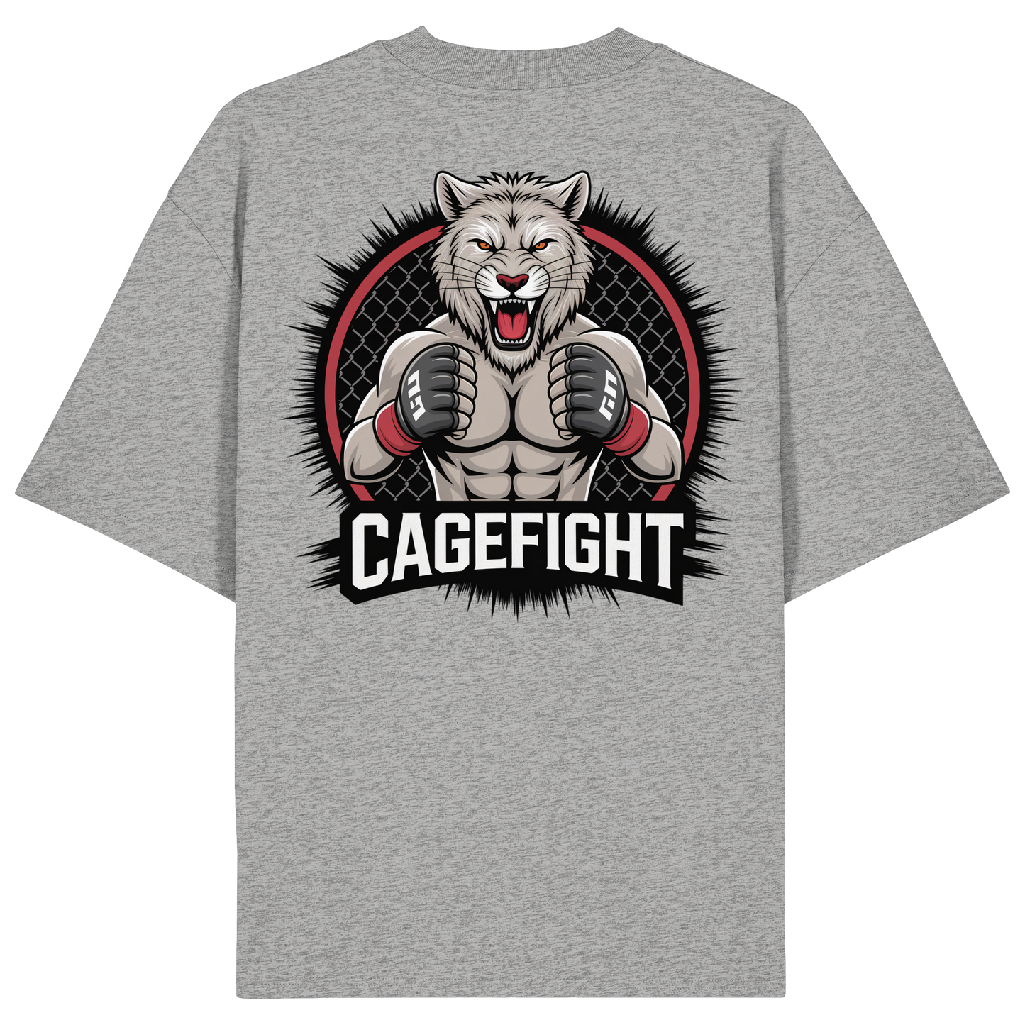 Cage Fight Animal No8 - Organic Oversize Shirt