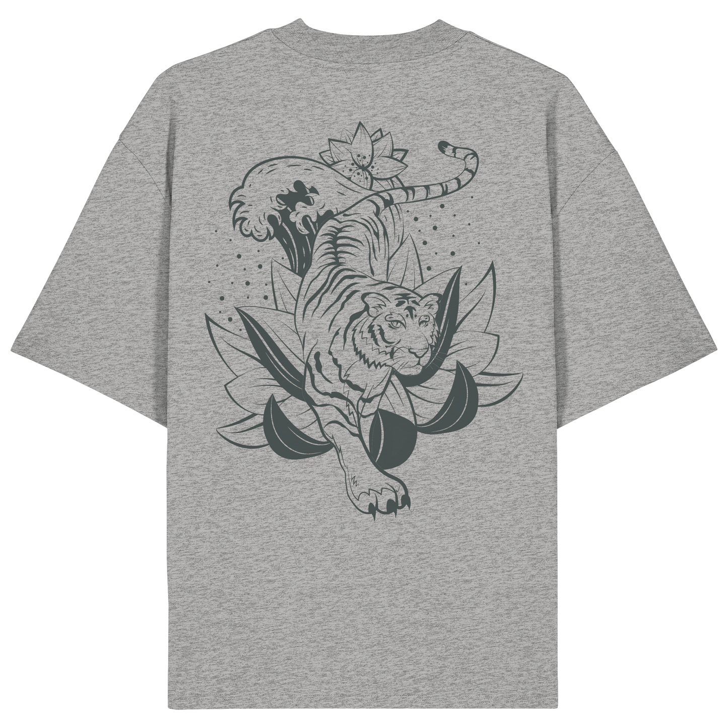 Tiger 2 Animal No6 - Organic Oversize Shirt