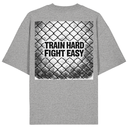 Train Hard Fight easy MuayThai No8 - Organic Oversize Shirt