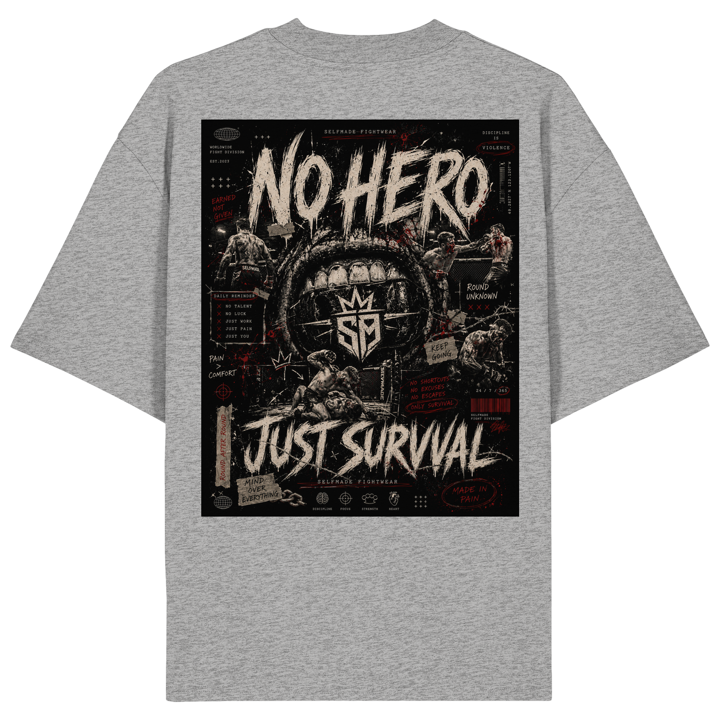 No Hero Gold No70 - Organic Oversize Shirt