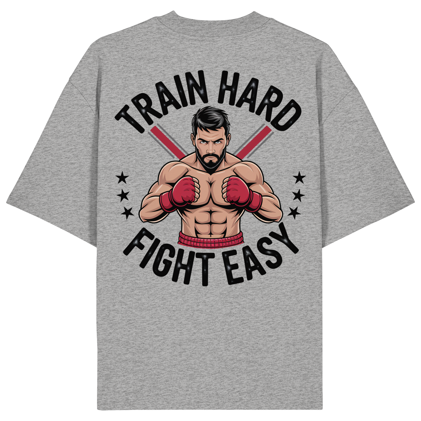 Train Hard Muaythai No11 - Organic Oversize Shirt