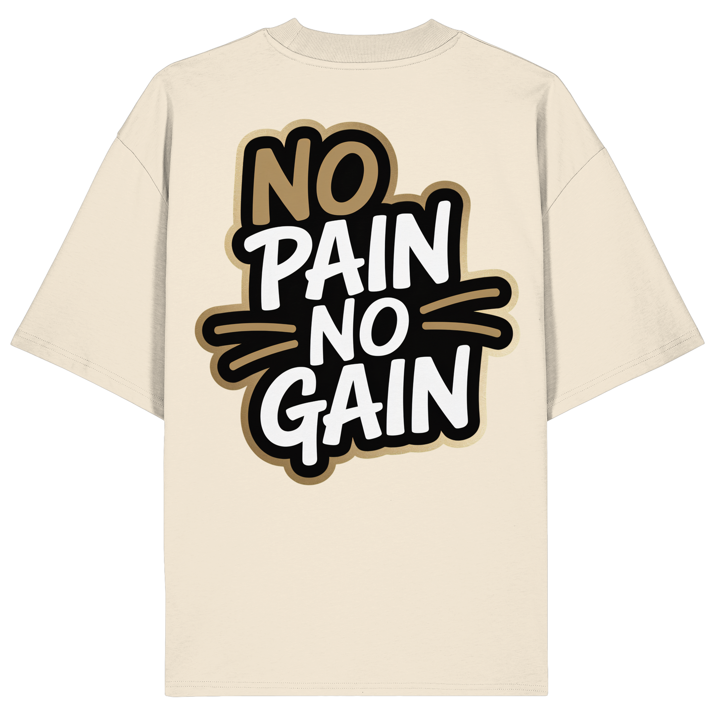 No Pain Gym No4 - Organic Oversize Shirt