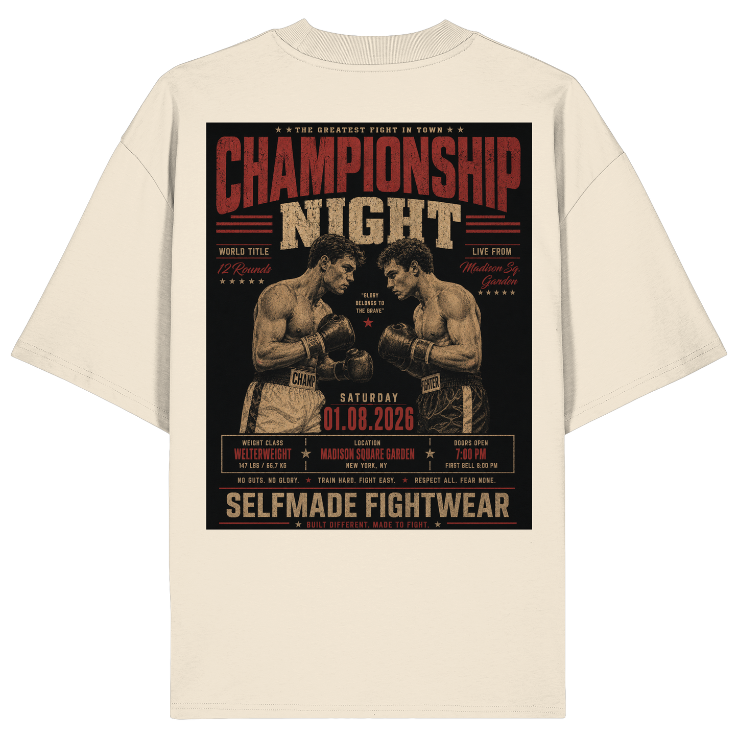 Champ Night Boxing No13 - Organic Oversize Shirt