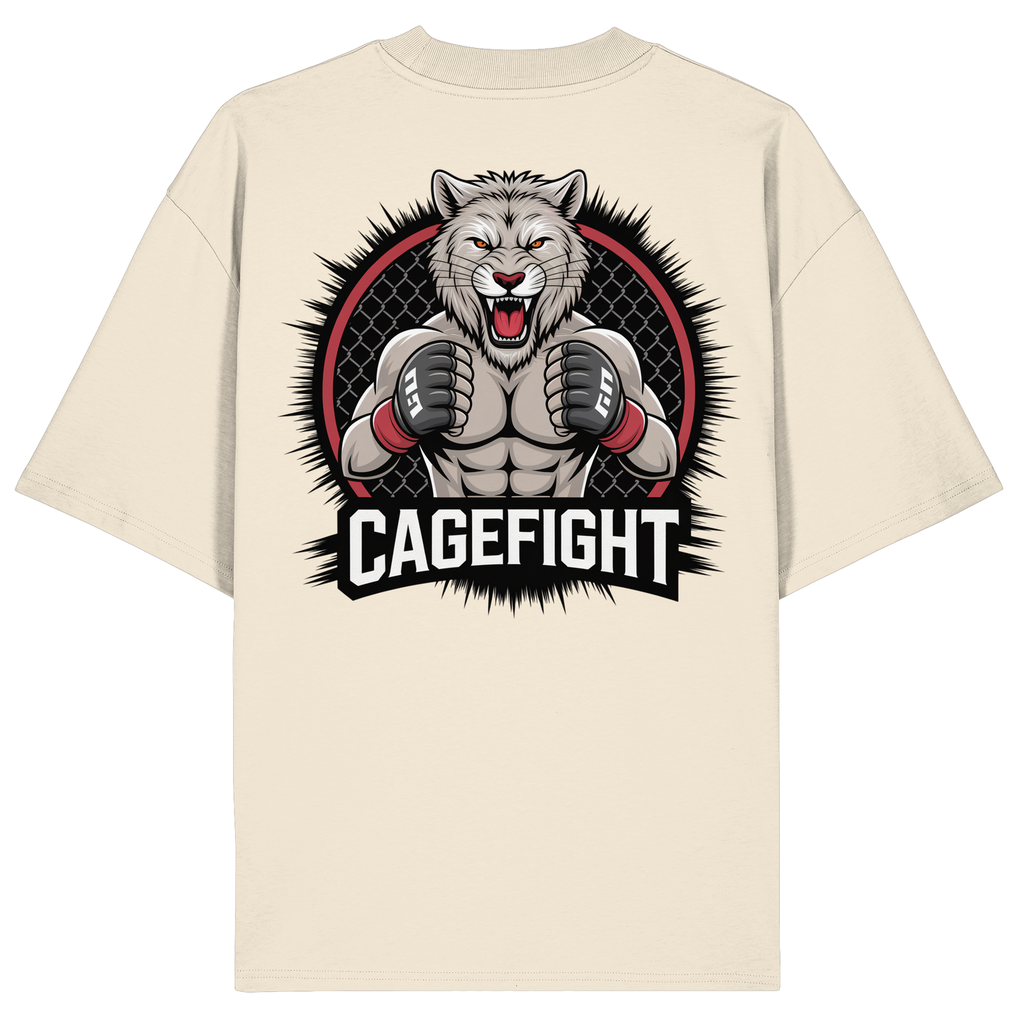 Cage Fight Animal No8 - Organic Oversize Shirt