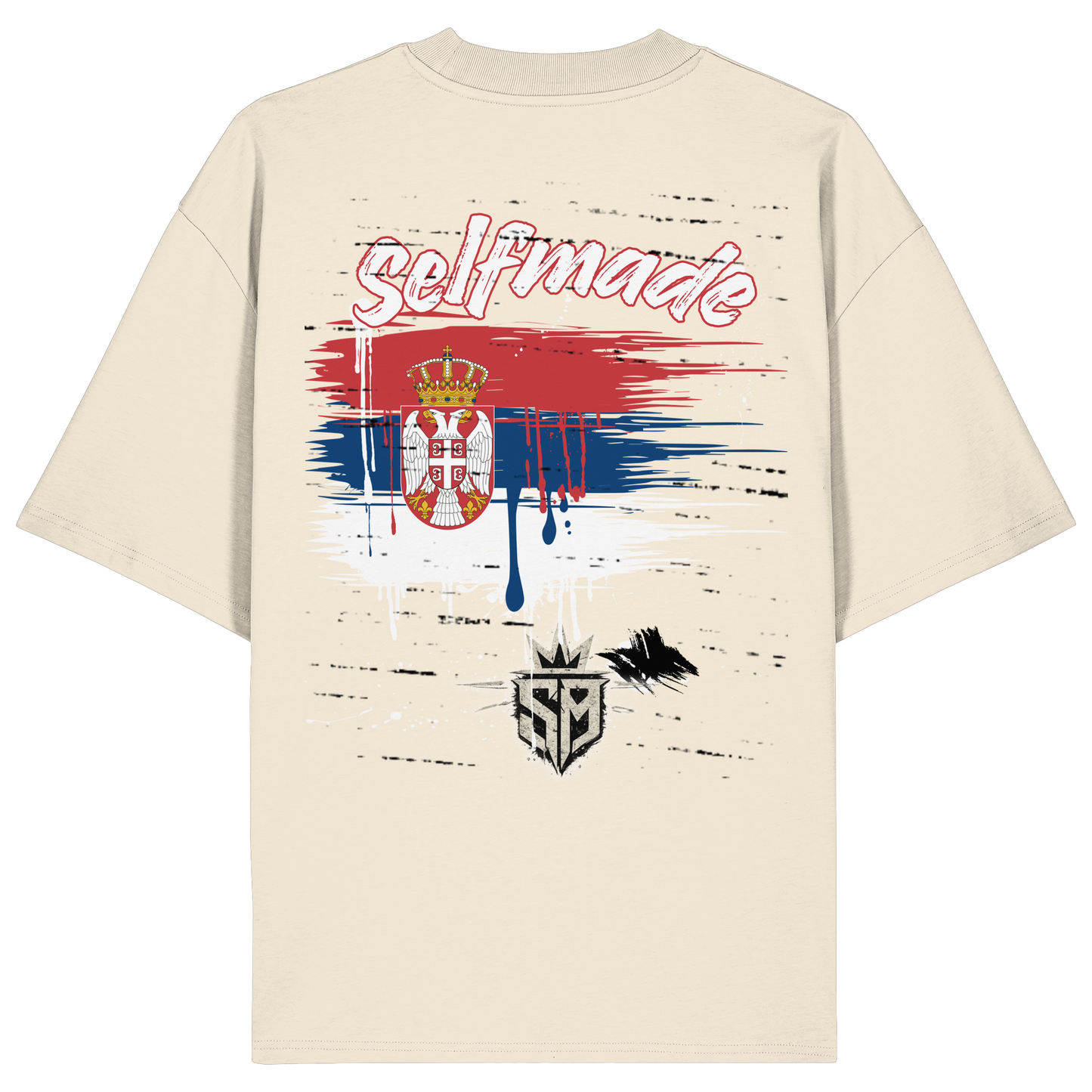 Serbia Edition Gold No57 - Organic Oversize Shirt