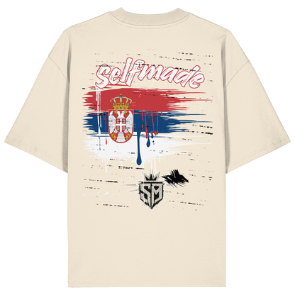 Serbia Edition Gold No57 - Organic Oversize Shirt