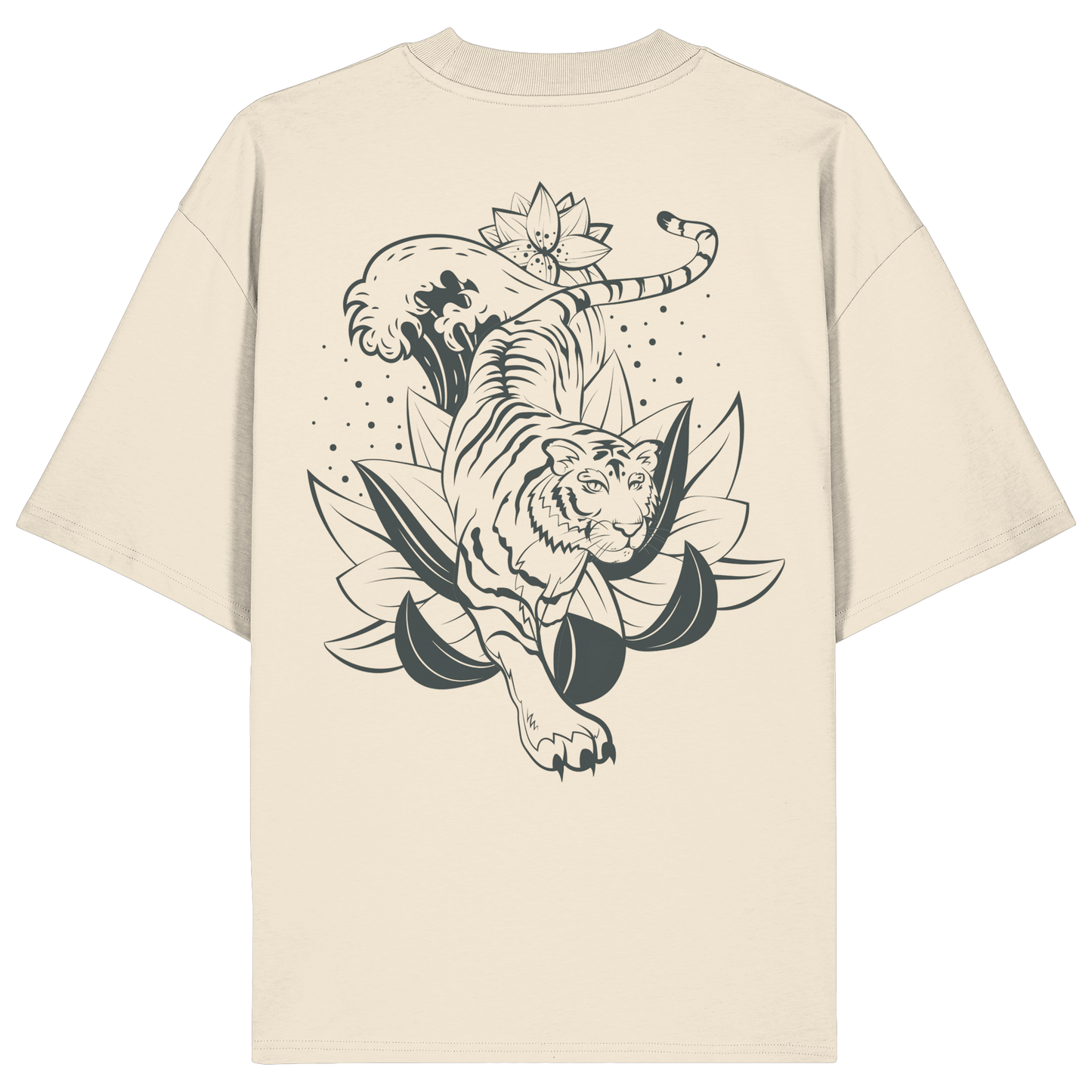 Tiger 2 Animal No6 - Organic Oversize Shirt