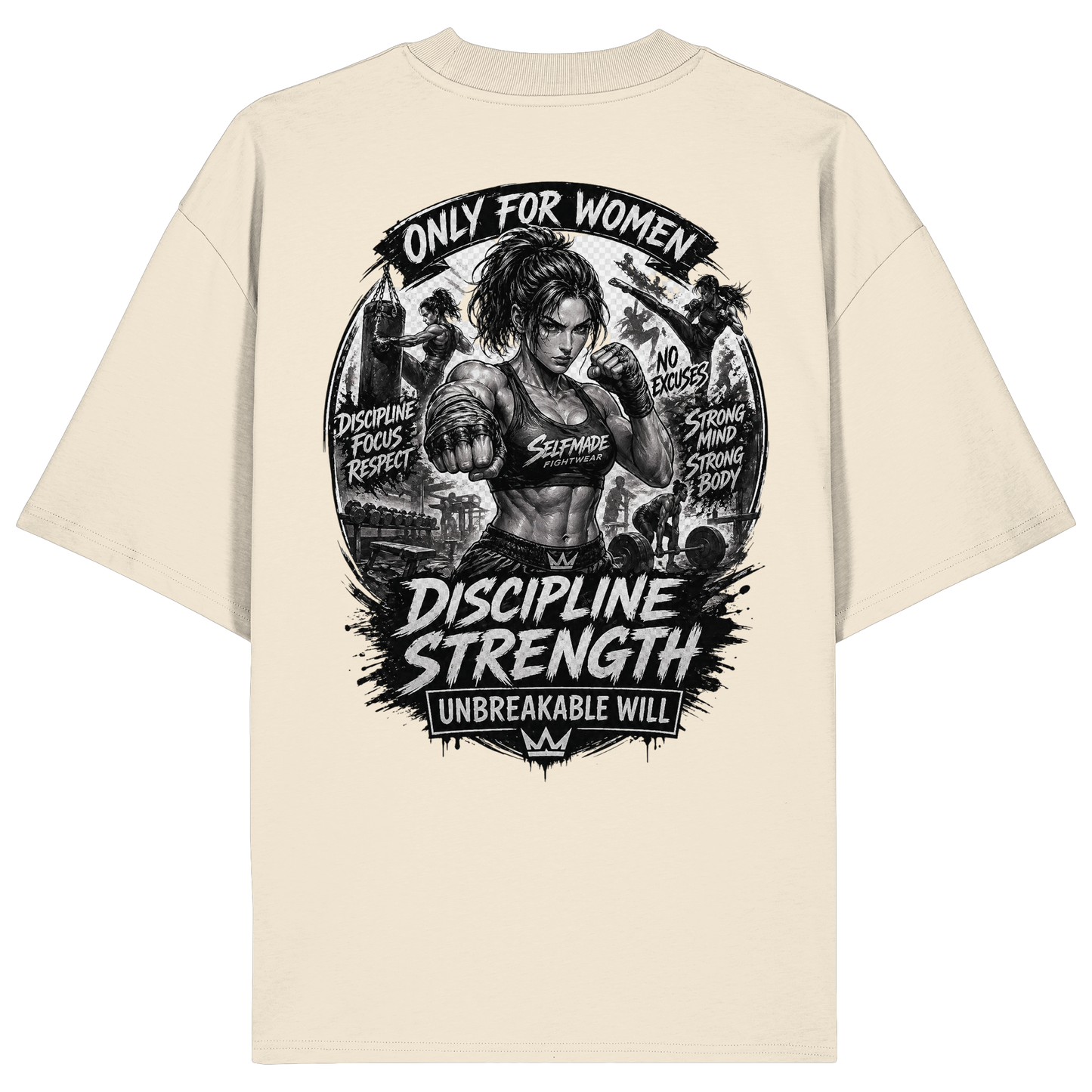 Only For Women Fight No12 - Organic Oversize Shirt