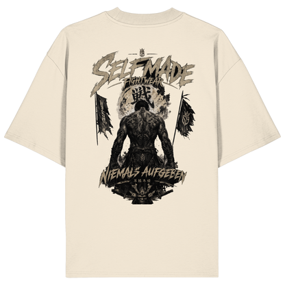 Never give up Gold No51 - Organic Oversize Shirt