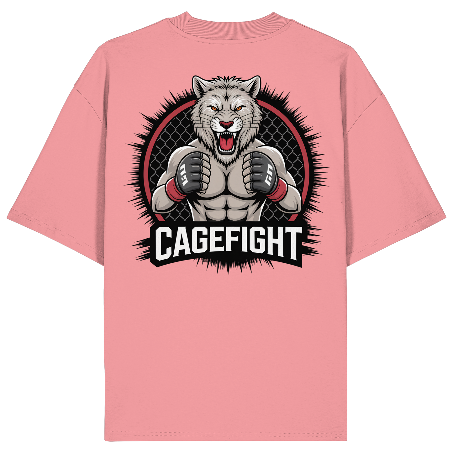 Cage Fight Animal No8 - Organic Oversize Shirt