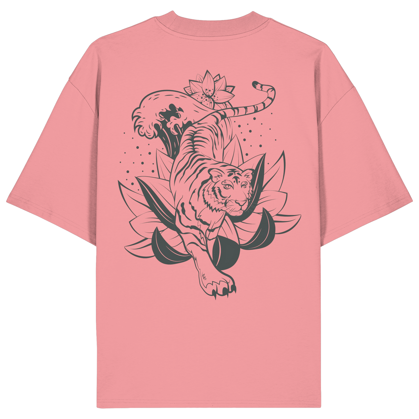 Tiger 2 Animal No6 - Organic Oversize Shirt