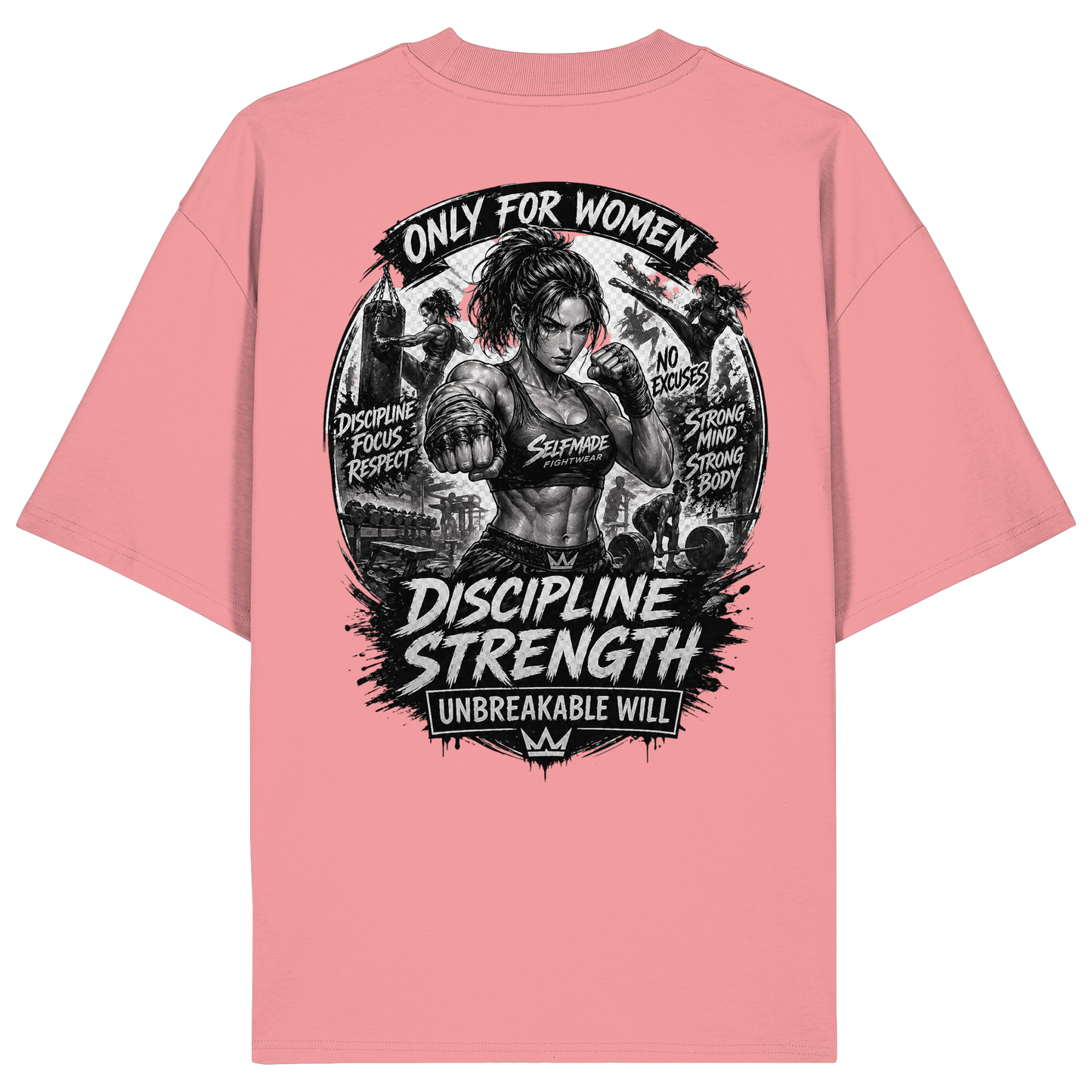 Only For Women Fight No12 - Organic Oversize Shirt