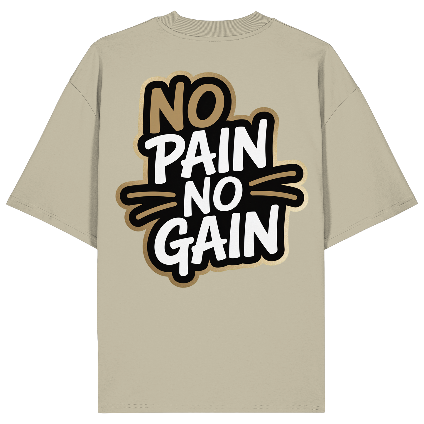 No Pain Gym No4 - Organic Oversize Shirt