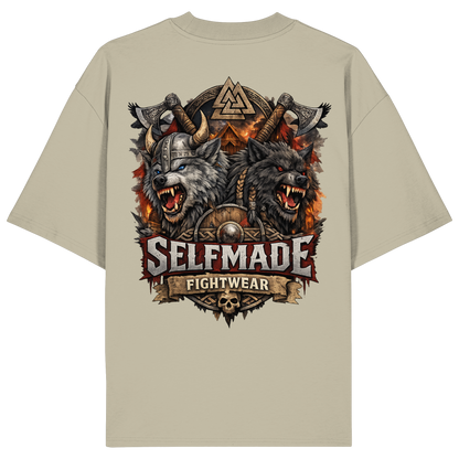 Walhalla Wolf Animal No7 - Organic Oversize Shirt