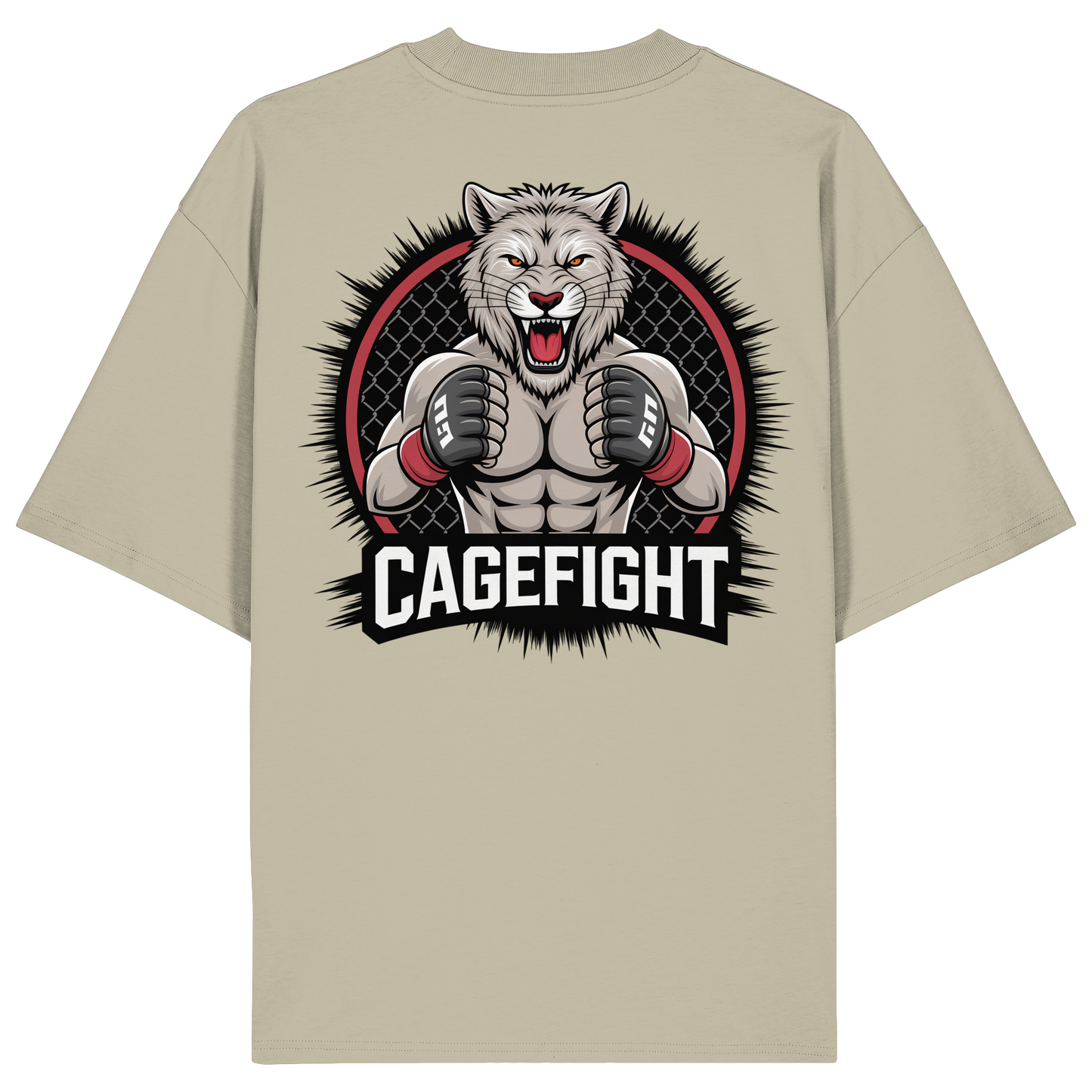 Cage Fight Animal No8 - Organic Oversize Shirt