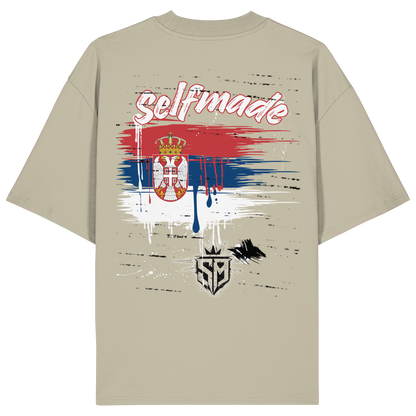 Serbia Edition Gold No57 - Organic Oversize Shirt