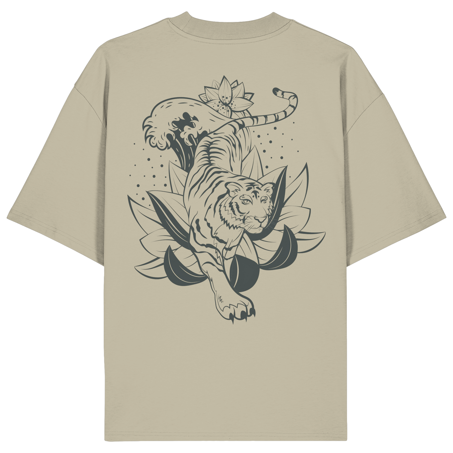 Tiger 2 Animal No6 - Organic Oversize Shirt