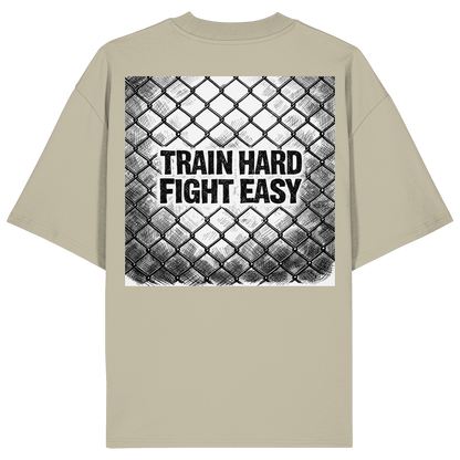 Train Hard Fight easy MuayThai No8 - Organic Oversize Shirt