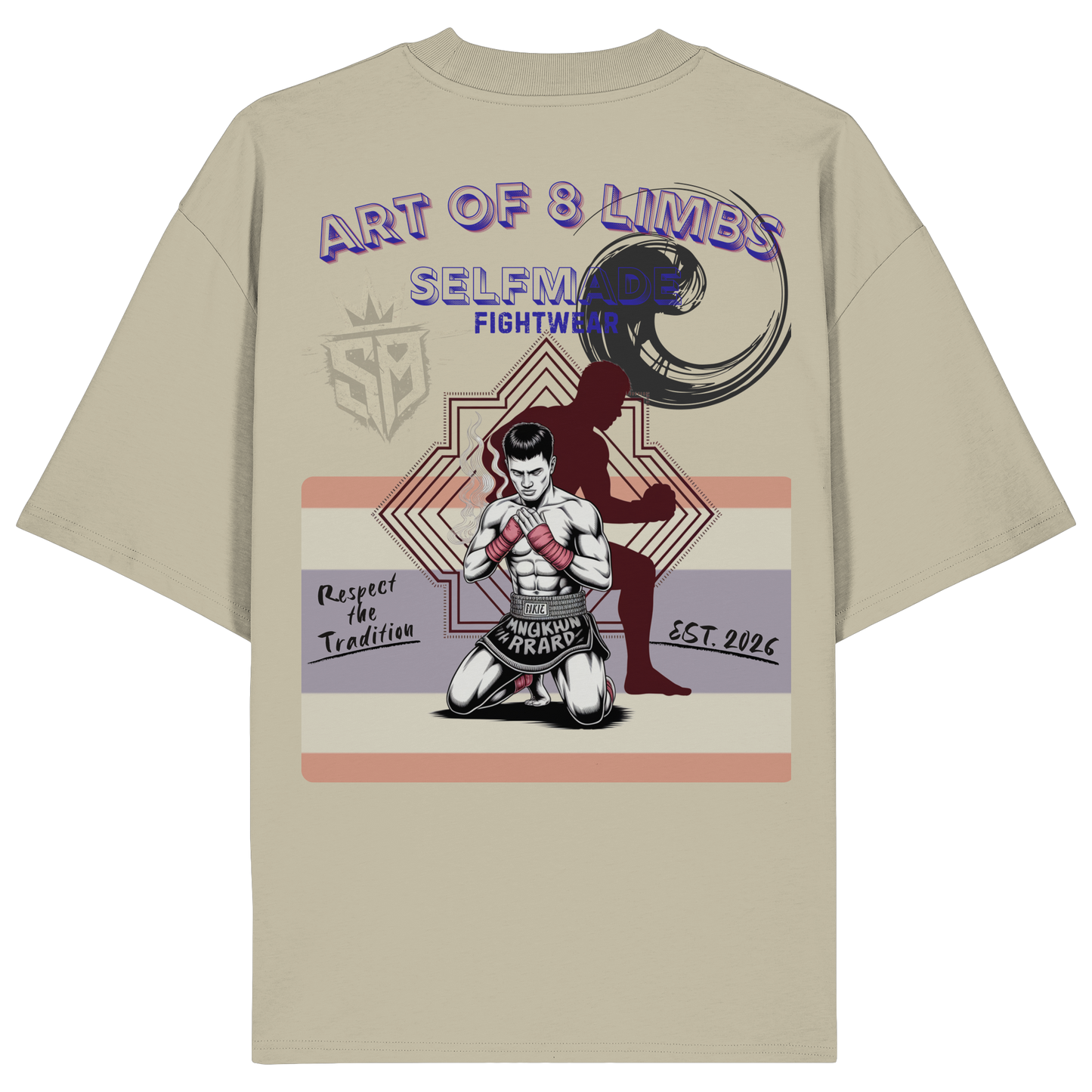 8 Limbs Muaythai No15 - Organic Oversize Shirt