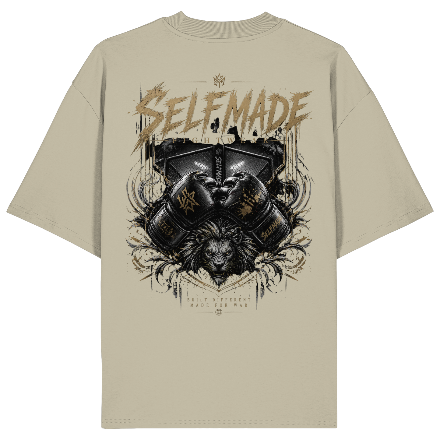 Cage Fight Gold No23 - Organic Oversize Shirt