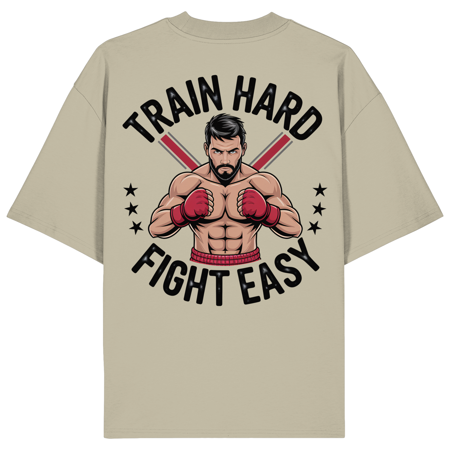 Train Hard Muaythai No11 - Organic Oversize Shirt