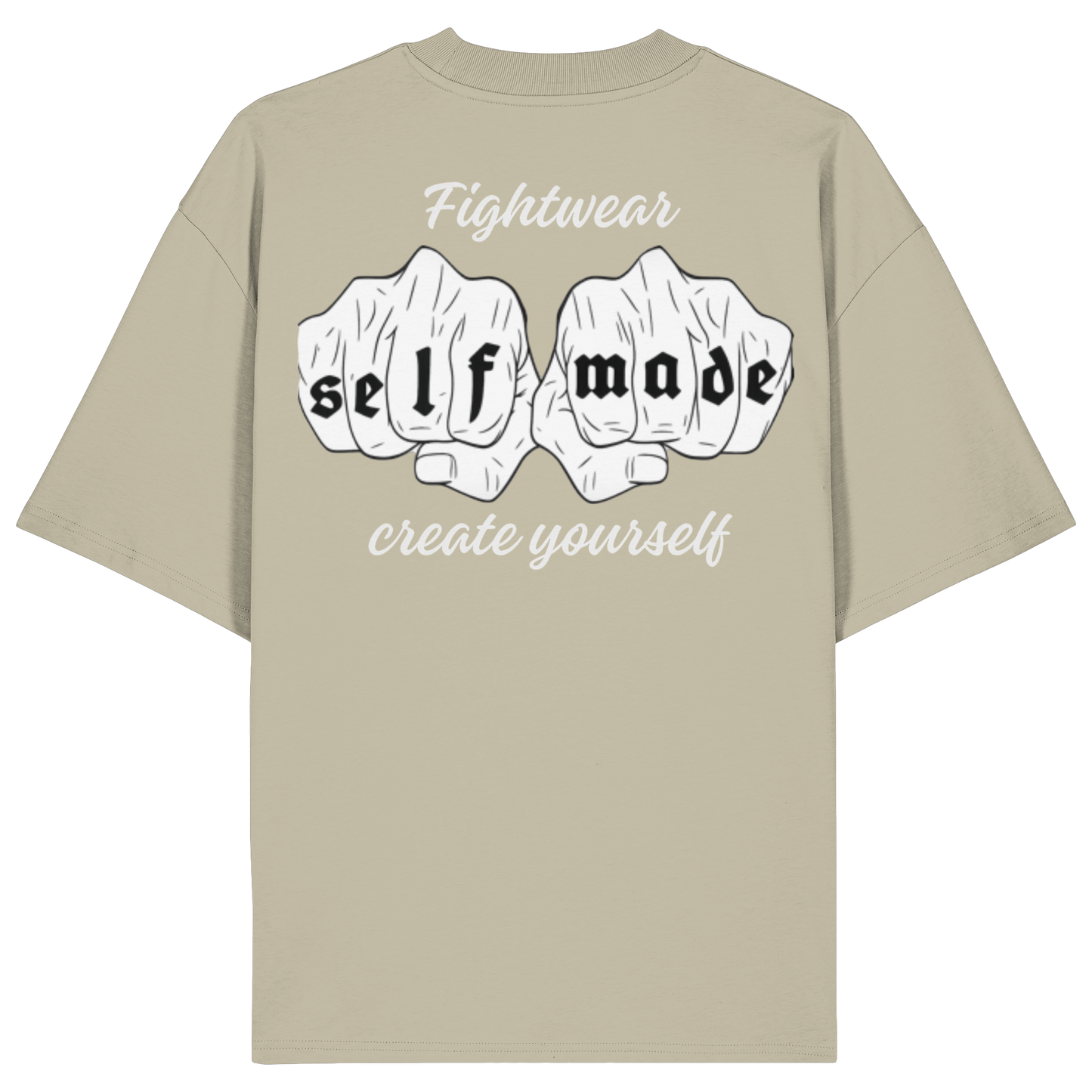 Create yourself Gold No47 - Organic Oversize Shirt