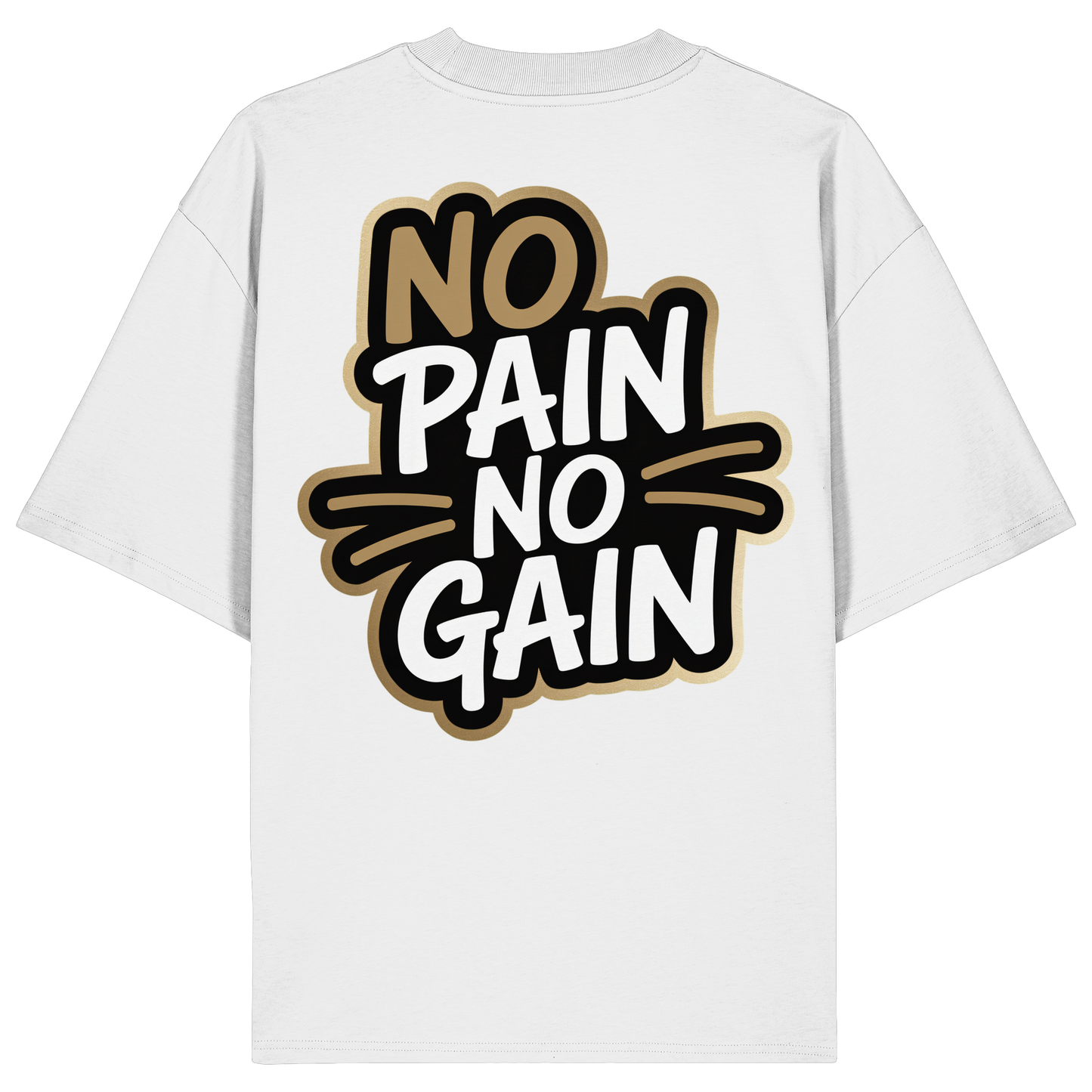 No Pain Gym No4 - Organic Oversize Shirt