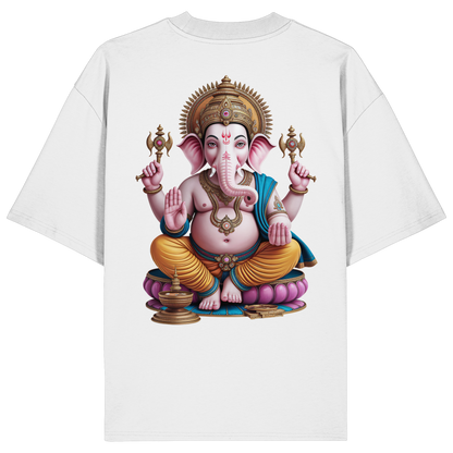 Ganesha Gold No18 - Organic Oversize Shirt