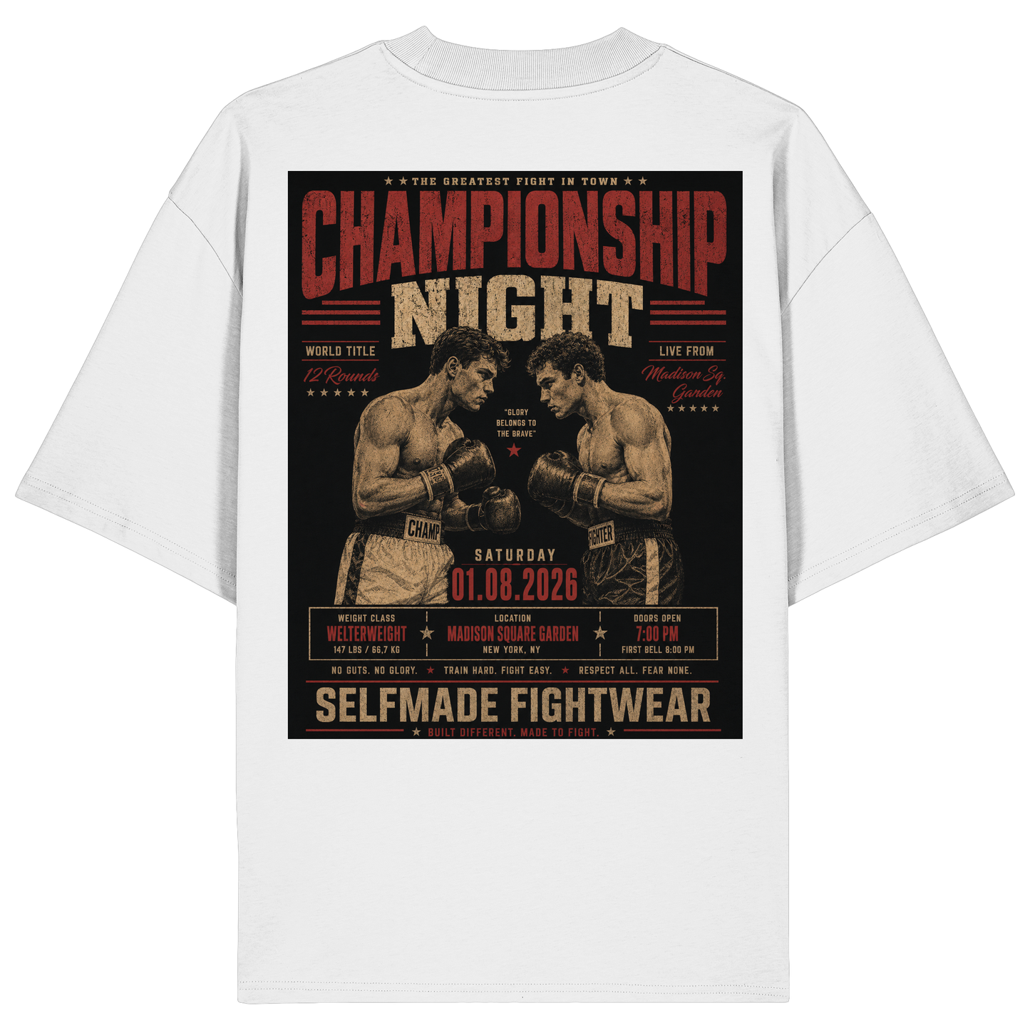 Champ Night Boxing No13 - Organic Oversize Shirt