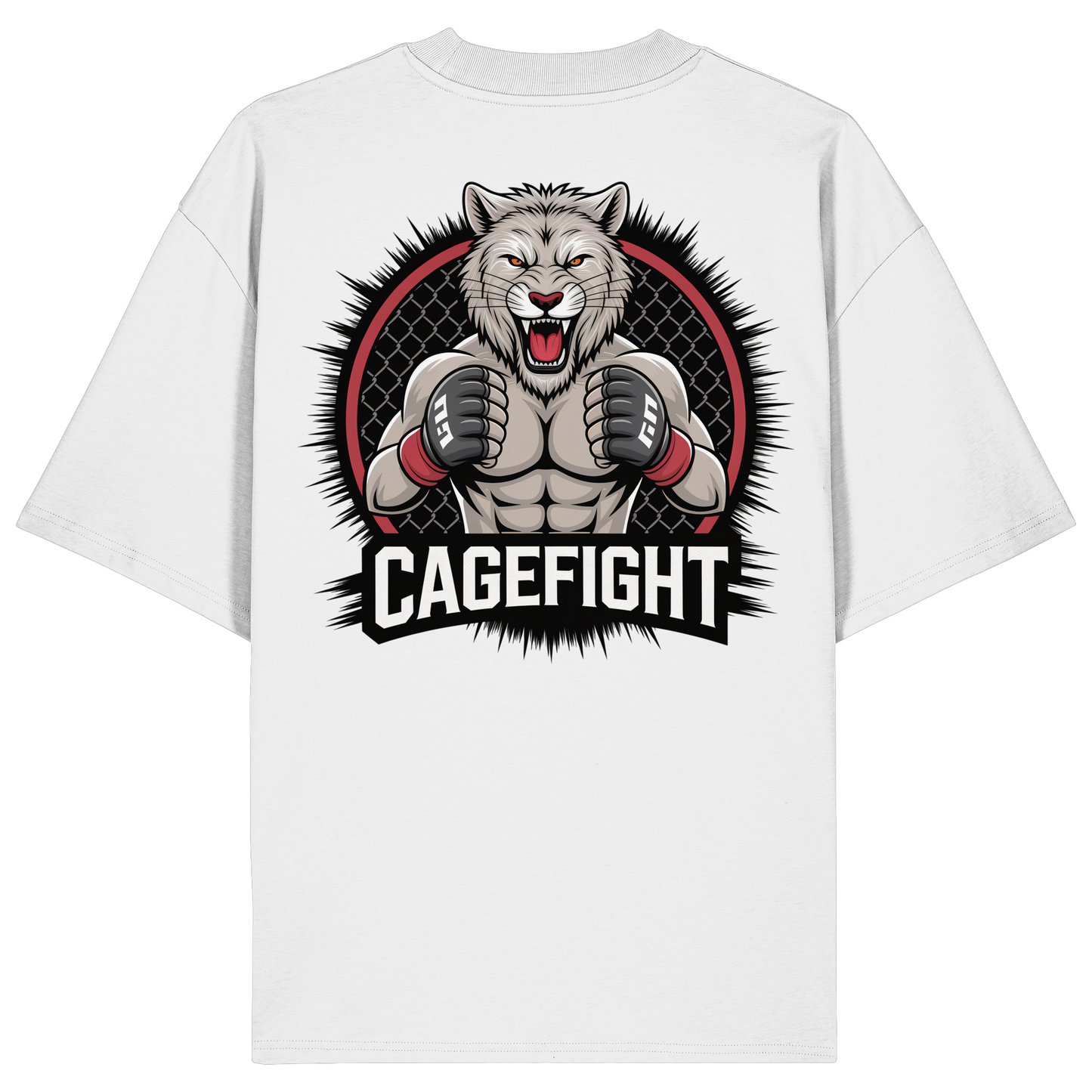 Cage Fight Animal No8 - Organic Oversize Shirt
