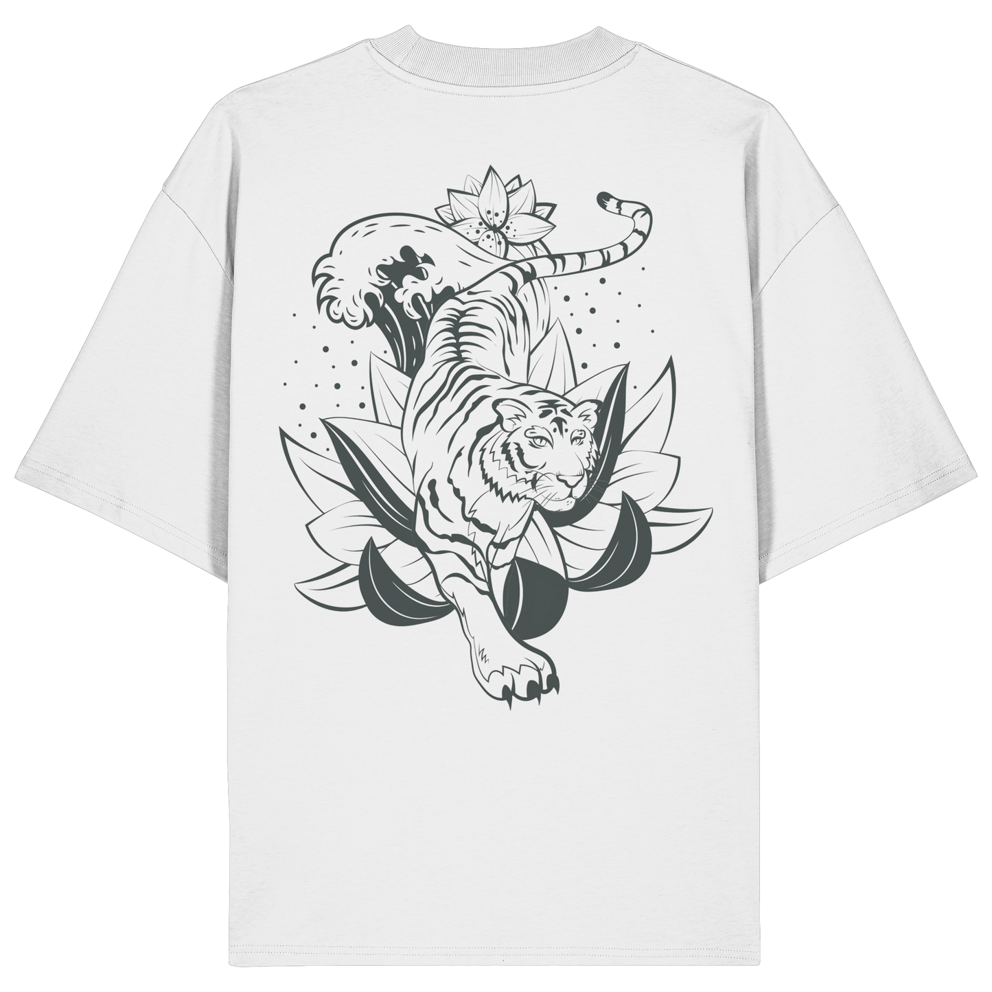 Tiger 2 Animal No6 - Organic Oversize Shirt