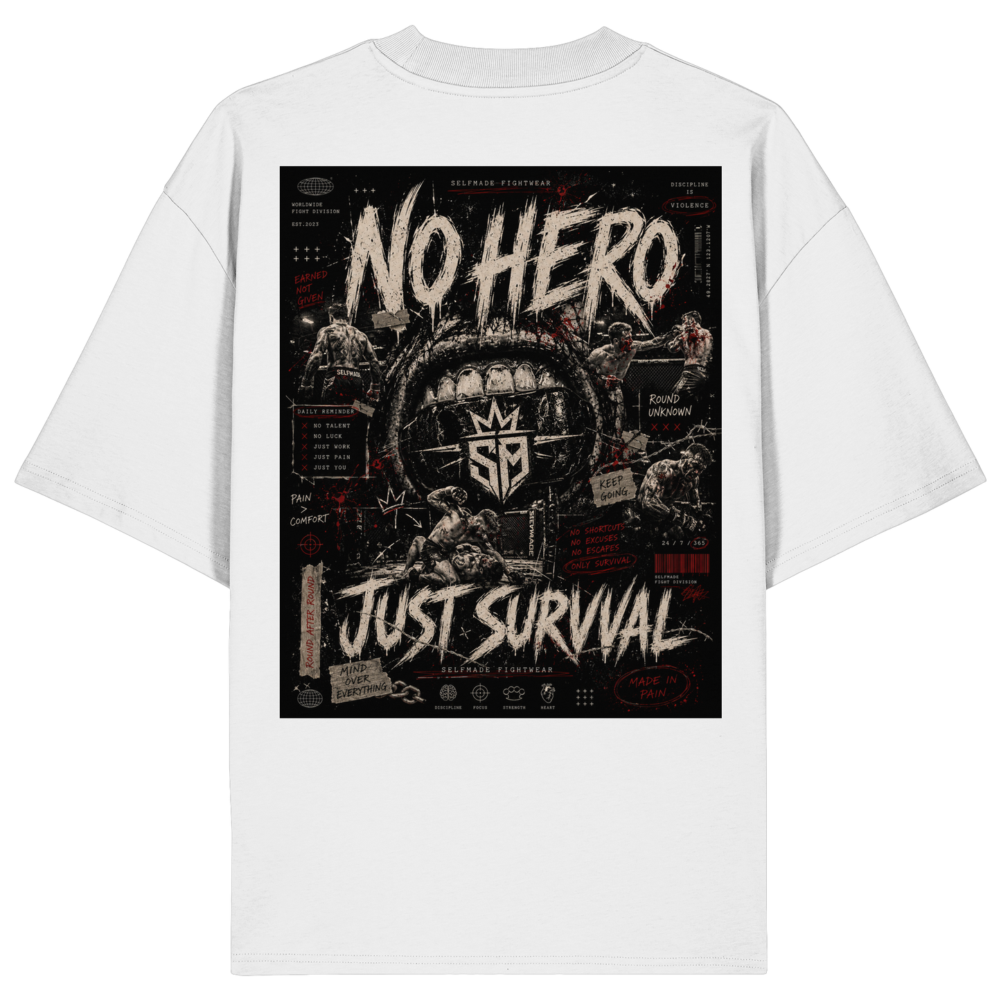 No Hero Gold No70 - Organic Oversize Shirt