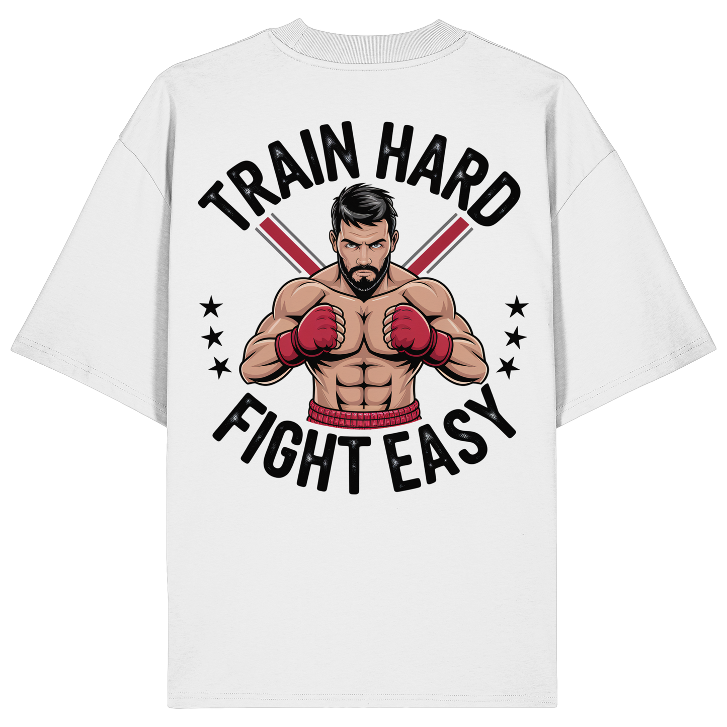 Train Hard Muaythai No11 - Organic Oversize Shirt