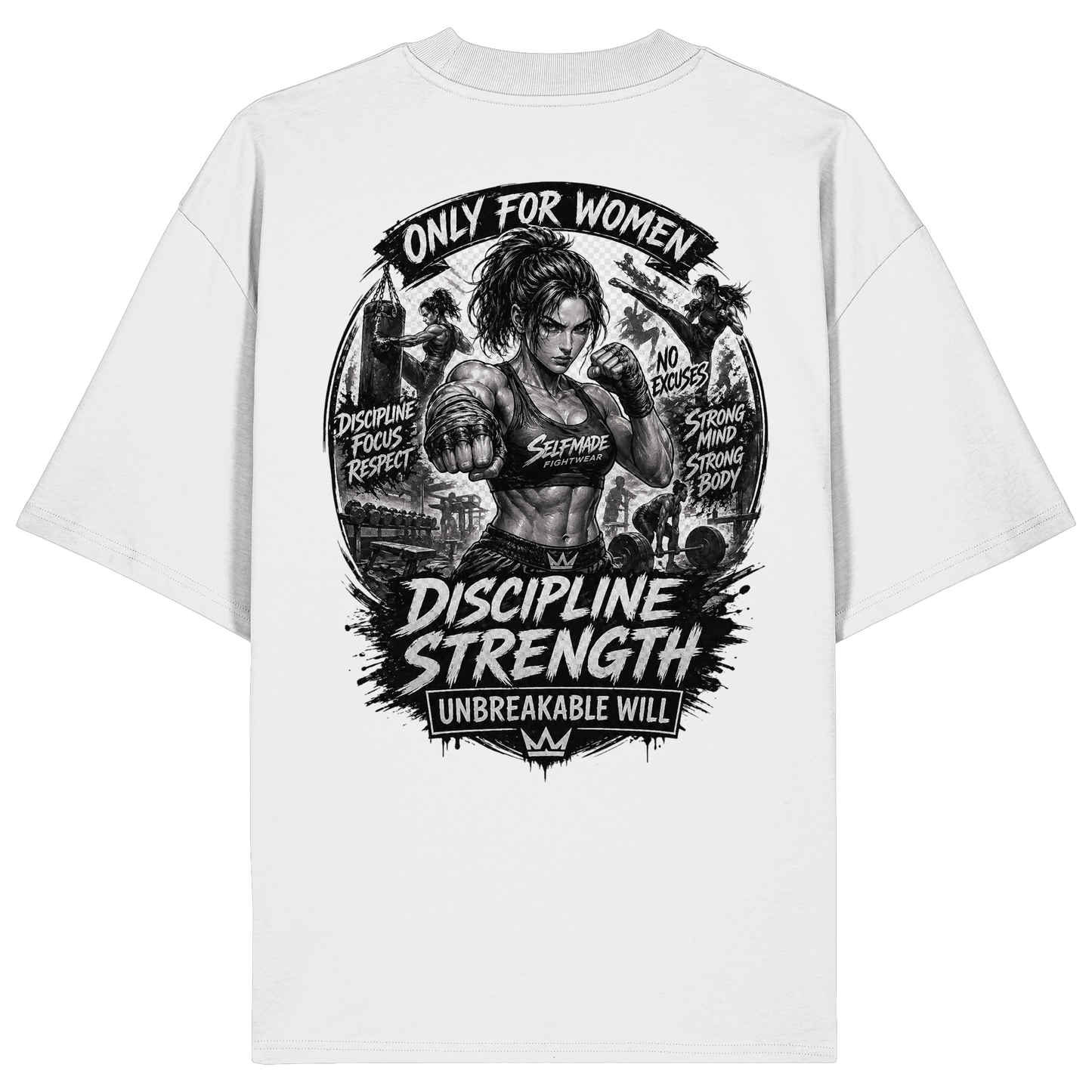 Only For Women Fight No12 - Organic Oversize Shirt