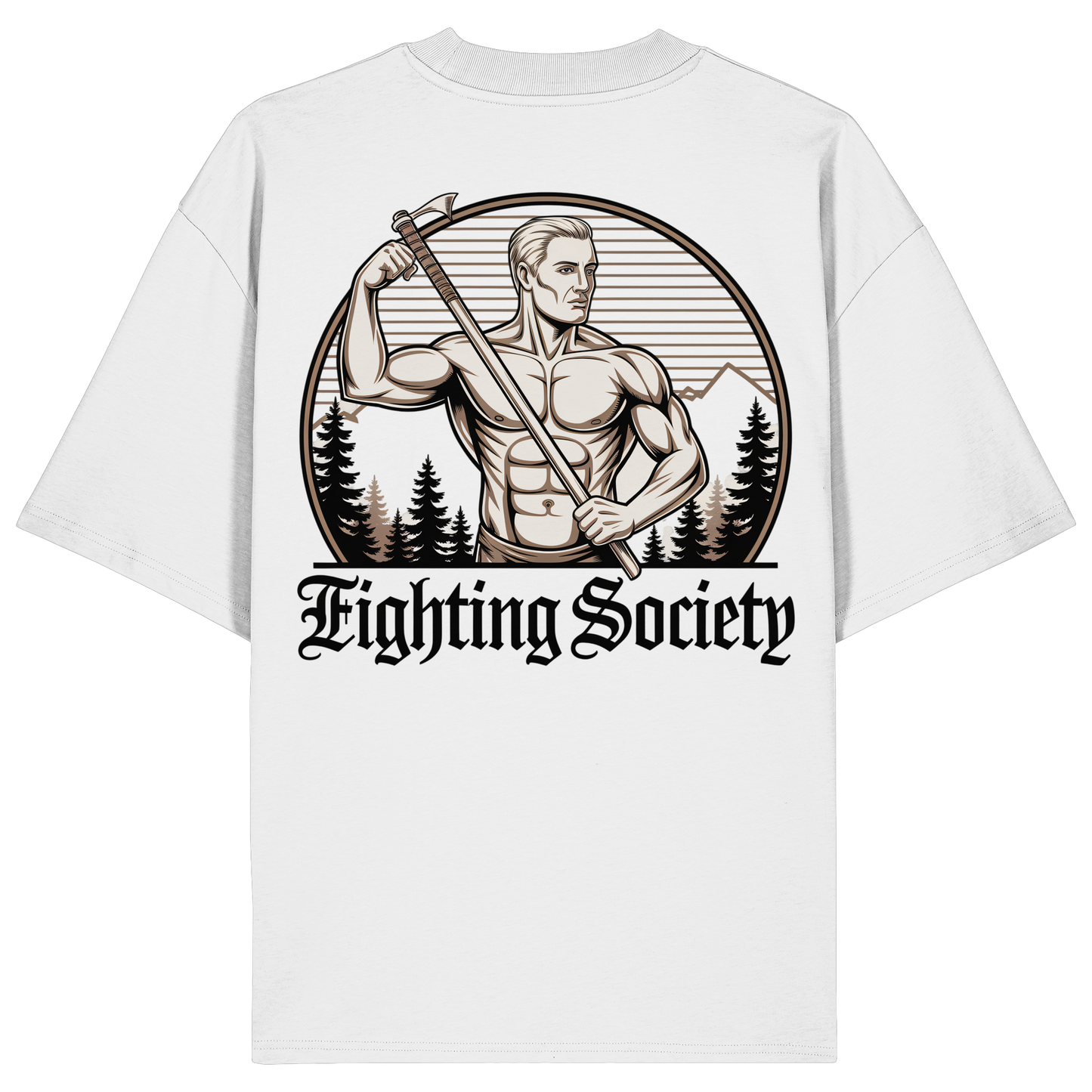 Fighting Society Gold No16 - Organic Oversize Shirt