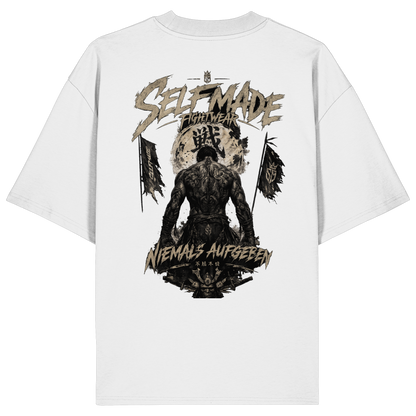 Never give up Gold No51 - Organic Oversize Shirt