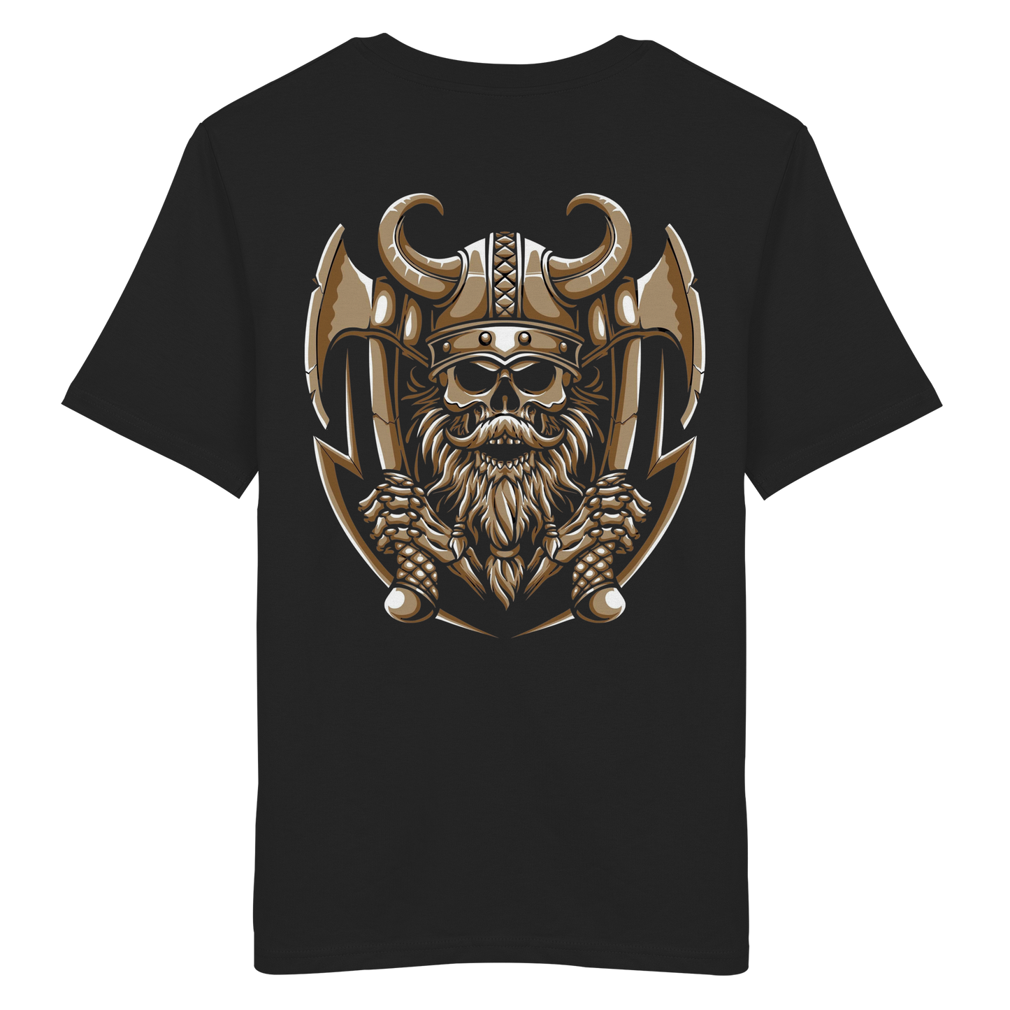 Viking Skull Gold No21 - Organic Shirt